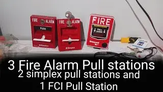 3 fire alarm Pull stations 