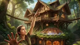 Amazing Half-Underground Wooden House Built by a Girl🏠#viralvideo #usa #house 