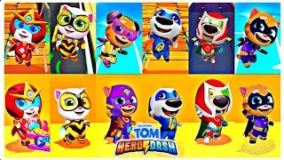 Talking Tom Hero Dash: All Characters UNLOCKED! @sitamanna 