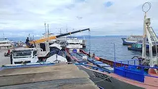 Loading of floater and habong to fish carrier vessel 