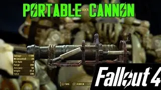 Broadsider Portable Cannon Test - Fallout 4 Legendary Difficulty