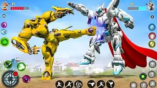 Car Jet Transformation Fighting Robot Game 2020 | Bumblebee Fighting Evil Robo - Android Gameplay