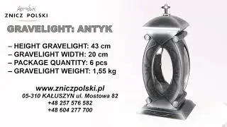 glass grave light ANTYK SILVER glass cemetery Light - Funeral Candles - Outdoor Resistant