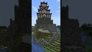 Custom Mountain for my Japanese Castle 🏯 - Minecraft Timelapse