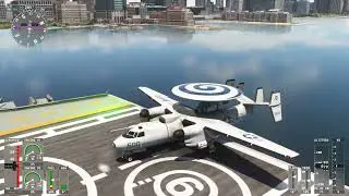 Aircraft Carrier Grumman E-2D Advanced Hawkeye ACNY to KJFK MSFS2020 Microsoft Flight Simulator 2020
