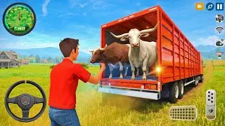 Animal Truck Transport Simulator | Big Cow Loading Mission 🐄 | Farming Game 2025