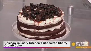 Chicago Culinary Kitchen's Chocolate Cherry Crumb Cake