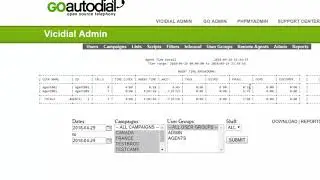 Tutorial Partie 8 reporting - goautodial