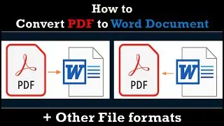 Convert PDF to Word | Word to PDF or Other File Types