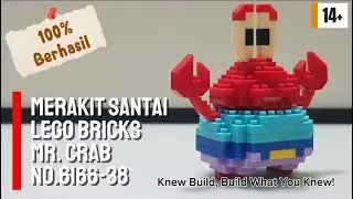 Merakit Santai Lego Bricks Mr. Crab No. 6166-38