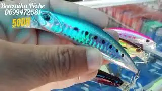طعوم إصطناعية 10cm/30g مجربة فعالة 💯 في صيد الدرعي تغوص لعمق 0.6m تخرج لمسافات بعيدة 🚀 ☎️ 0699472581
