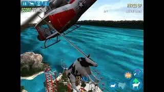 Getting on top of the helicopter in goat simulator