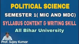 POLITICAL SCIENCE (MIC/MDC) SEMESTER 1