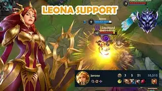 AGGRESSIVE LEONA SUPPORT | DIAMOND GAMEPLAY