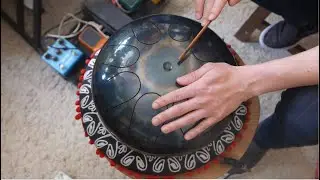 Butadrum I Exploring atmospheric textures #butadrum #handpan #piezo #strymon #valhallavintage