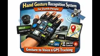HVS-3270. Hand Gesture Recognition System for Dumb People. #Voice # Location #SMS #LCD#Flex sensor