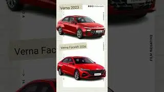 #hyundai  Verna facelift 2026 gets design from sports car #shortsfeed