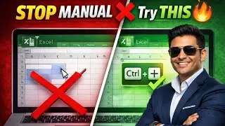 Stop Selecting Cells Manually in Excel ❌ | Try This Instead! (LIVE 🔴) 