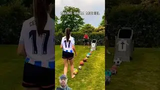 10 MULTIBALL CHALLANGE #celine #mitchel #bram #soccer #footballskills #challenge