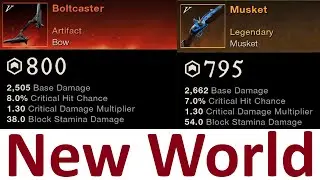 New World Musket Triple Perk and Boltcaster Bow PvP Gameplay Capture the Flag and Catacombs