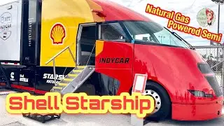 Shell's Starship Natural Gas-Powered Semi Truck Tour at Indycar Music City Grand Prix