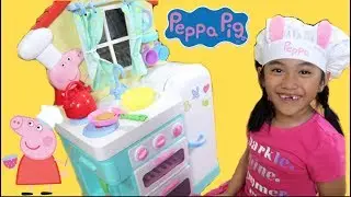 LEXI PRETEND PLAY COOKING FOOD w/ PEPPA PIG'S LITTLE KITCHEN PLAYSET