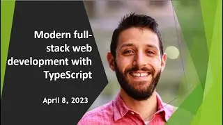 Modern full-stack web development with TypeScript