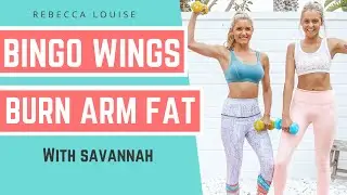 BINGO WINGS challenge - BURN ARM FAT - 5 minute tricep routine | Rebecca Louise