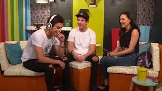 Entrevista com Agus Bernasconi e Maxi Esp&iacute;ndola (MyA) no Disney Planet