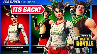 RED NOSED RAIDER & RED NOSE RANGER SKINS ARE BACK NEW FORTNITE ITEM SHOP REVEAL
