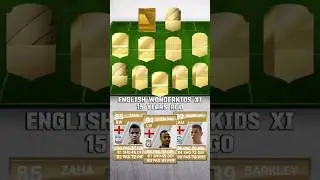 English wonderkids in Fifa 11 and their prime cards! #talents #wonderkids