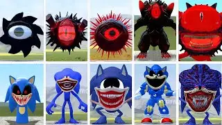 ALL SHIN SONIC CURSED VS SPUNKI BLACK SUN EVOLUTION BATTLE IN GARRY'S MOD