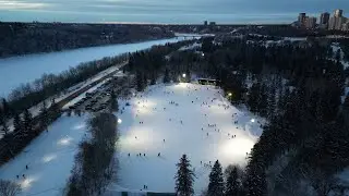 Edmonton Alberta January 2023 Raw 4K60 Drone Footage