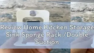 Review Home Kitchen Storage Sink Sponge Rack /Double Suction Cup Holder Cleaning Drain Rack / Sink
