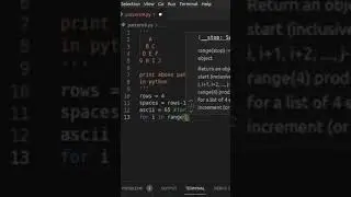 Print Triangle Alphabet Pattern Using Python | Traingle Pattern - 10 | Tech Blooded | #Shorts