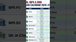 BANK EXAM  CALANDER 🗓️ OUT 2026-27#bankexam