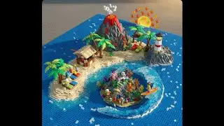LEGODAN TATİL ADASI YAPTIK !!!! korsan abla s&ouml;rf yaptı