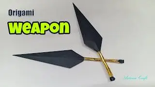 Paper Kunai Ninja Weapon 🥷 | Easy Origami Kunai Tutorial | Fun DIY Paper Craft