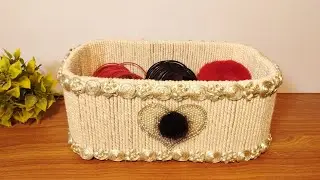 Beautiful storage basket/ Diy rope organzier / Hamna Nadeem