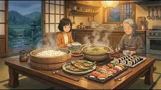 Visiting Grandma in Japan 🍵 Cozy Ghibli ASMR Travel Cooking