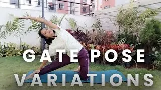 Gate Pose ( Parighasana) variations @Mokshalaya-byKankana