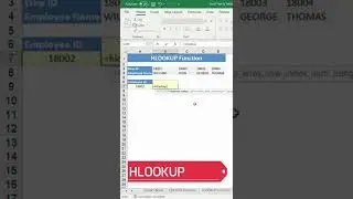 Excel Formula in 1 Min: How to Use HLOOKUP formula in Microsoft Excel?