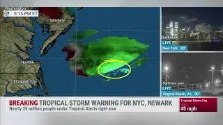 LOT8s / Coverage of Tropical Storm Fay | July 9, 2020