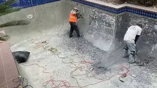 Prepping a pool for replaster