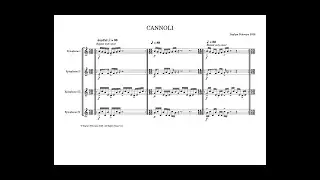 Score Video: Cannoli for Four [Xylophones] #music #score #percussion