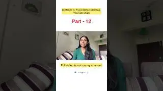 Mistakes to Avoid Before Starting YouTube 2026 | Beginner YouTube Tips for 2026