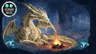 Cozy Fantasy Music for Writing, Focus and Sleep &ndash; The Old Dragon and the Embers