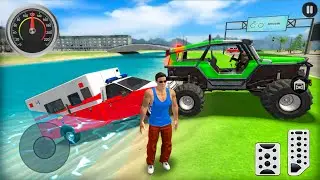 Go to Town 6 - Ambulance Bike & Monster Truck Driving in Open World Game - Android Gameplay