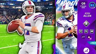 JOSH ALLEN THROWS NOTHING BUT LASERS - Madden 21 Ultimate Team 