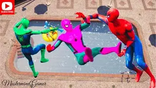 GTA 5 Spiderman Crazy Stunts, epic ragdolls compilation, Nerf war, spiderman coloring, #euphoria
